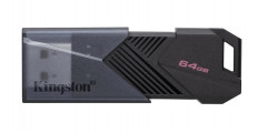 Карта Flash 64 Gb колп (DT Exodia) ONYX черная USB 3.2 KINGSTON с колпачком; USB 3.2/2.0