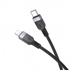Кабель Type-C-Lightning, 1.0м, X109 Energy, для зарядки и передачи данных, черный,