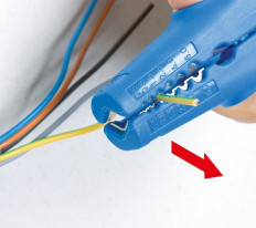 Инструмент для зачистки провода 0.5-6mm/кабеля 8-13mm №400 (51000400) WEICON TOOLS снятие изоляции с проводов: 0.5-6mm; снятие изоляции с круглых кабелей 8-13mm