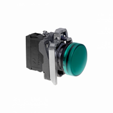 Сигнальная лампа 22мм, зеленый, 220V AС/DC, IP65, металл, MTB4-BV733 MEYERTEC
