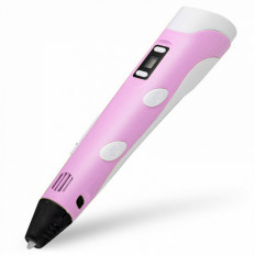 3D ручка "PM-TYP01" Цвет - розовая ПОМОЩНИК Питание-12V,3А,/Рабочая температура:160-230°C/Размер ручки:18х7см (гарантия 2 недели)