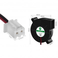 Вентилятор 12VDC 50*50*15mm 5015 USONGSHINE 0.06A; 20dB; 3630 об; центробежный (улитка)