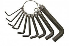 Набор ключей шестигранных (10 предметов) на кольце 17023 БМ в наборе: 1.5/ 2/ 2.5/ 3/ 3.5/ 4/ 5/ 6/ 8/ 10 мм