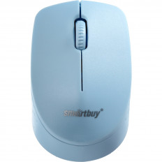 Мышь беспроводная ONE SBM-202AG-B голубая Smartbuy беспроводная; 1200dpi; 3 кнопоки + колесо-кнопка; питание AA*1 шт.