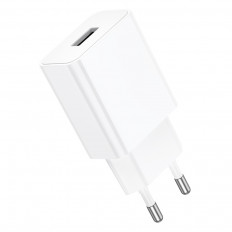 Сетевое зарядное устройство с выходом USB, 1.5А, белый, BA110A Lemi;