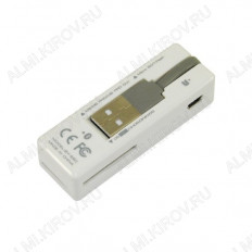Адаптер Bluetooth USB SY-690/693 10 метров; с картридером; USB 2.0, Bluetooth 2.0