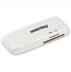 Card Reader SBR-705-W белый Smartbuy USB3.0; поддержка SDHC, microSD, microSDHC