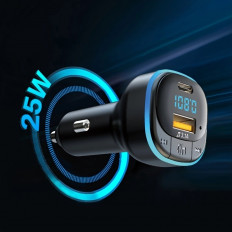 FM Модулятор TS-CAF23 с Bluetooth TDS MP3, ПДУ, карты USB/MicroSD
