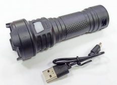 Фонарь 1310 светодиодный FOCUSray 1LED. питание от встроенного акб, зарядка через шнур USB