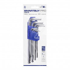 Набор ключей шестигранных (9 предметов) длинные с шаром (SBT-PRO-HSL-9)