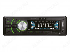 Автомагнитола MEX-1033UBG SWAT MP3; 4x50Вт, FM1/2/3 MW1/2 87,5-108МГц, USB/SD/AUX, DC12В, монохромный дисплей, фиксированная передняя панель
