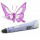 3D ручка "3D PEN-2" Цвет - сиреневый iToy Питание-12V,2А,/Рабочая температура:160-230°C/Размер ручки:18х7см(100мABS+PLA/трафареты/коврик)