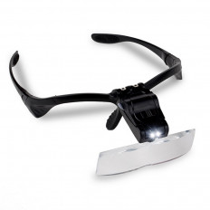 Лупа очки (х1/1.5/2/2.5/3.5 OT-INL59 с подсветкой ОРБИТА Увеличение: х1/1.5/2/2.5/3.5; LED-подсветка; Питание 3*LR1130 (в комплекте)