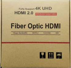Шнур (5-807 25.0) HDMI шт/HDMI шт 25.0м (ver 2.0) оптический, 3D, UHD 4K/60Hz, 18Gbit/s PREMIER AOC (Active Optical Cable), коробка