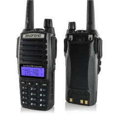 Радиостанция портативная Baofeng UV-82 8W BAOFENG Диапазон частот: 136-174 МГц + 400-520 МГц; мощность (8W); фонарик; радиус действия зависит от местности