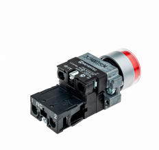 Кнопка с подсветкой, красная, 24V AC/DC, 1NC, MTB2-BW3461 MEYERTEC