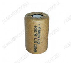 Аккумулятор 4/5SC ME-1200SC/HP 1200mAh MINAMOTO 1.2V;NiCd; 23*34мм (цена за 1 аккумулятор)