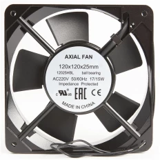 Вентилятор 220VAC 120*120*25mm 12025HBL AXIAL FAN 0,8А; 30 dB; 2300 об;