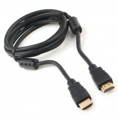 Шнур HDMI шт/HDMI шт 1.8м (ver 2.0) UHD 4K/60Hz, 18Gbit/s (CCF2-HDMI4-6) CABLEXPERT Plastic-Gold, с ферритовыми фильтрами, пакет
