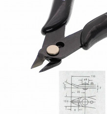 Кусачки боковые 130мм PT-INK09 Патриот боковые; высокоуглеродистая сталь; прецизионные; прорезиненные ручки