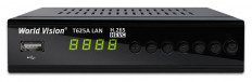 Ресивер эфирный WV T625A LAN AC3 (Wi-Fi,IPTV опция) WORLD VISION