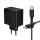 Сетевое зарядное устройство с вых.USB,Type-C,PD45W +QC3.0, BAS16A Erudite,черный, с каб.Type-C