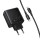 Сетевое зарядное устройство с вых.USB,2*Type-C,3.0A,черный C160A Upgrade GaN PD65W+QC3.0,с каб.Type-C