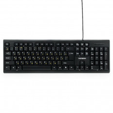 Клавиатура GK-120 Black поверхность карбон ГАРНИЗОН проводная, USB; длина кабеля 1.5 м