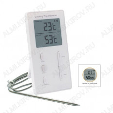Термометр цифровой TM1059 Измерение наружной температуры до +300 С; будильник; таймер