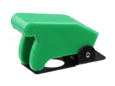 Крышка для тумблера SAC-01 зеленая D=12mm; для тумблеров ASW, KN