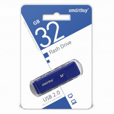 Карта Flash USB 32 Gb колп (Dock Blue) SMART BUY с колпачком; USB 2.0