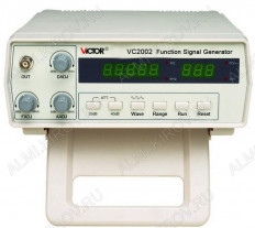 Генератор сигналов VC2002 VICTOR Диапазон частот 0.2Hz - 2MHz; 0.9V - 10V; (-20 дБ и -40 дБ)