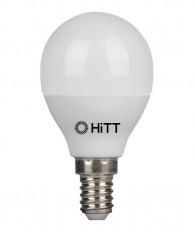 Лампа светодиодная 220В/ 11Вт/ E14/ 4000К/1000Lm (теплый белый) HiTT-PL-G45-11-230-E14-3000 (0061) HITT