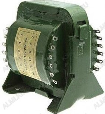 Трансформатор ТАН 55-127/220-50 5(6.3)V*2 2450mA; 6.3V*2 605mA; 28V*2 485mA; 28V*2 605mA.