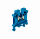 Клемма винтовая проходная, 4 мм2, синяя MTU-4BL MEYERTEC
