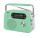 Радиоприемник RPR-045 MINT RITMIX УКВ(FM) 87.5-108МГц; СВ(MW) 522-1620МГц; КВ(SW) 9,5-18МГц ; Bluetooth; USB, microSD; питание от аккумулятора 18650(в комплекте). Зарядка через шнур USB
