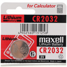 Элемент питания CR2032 MAXELL 3В;литиевые;блистер 5/100/2000 (цена за 1 эл. питания)