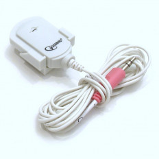 Микрофон на липучке MIC 211 белый GEMBIRD 20-16000Гц, конденсаторный, всенаправленный, 0.6кОм, 60дБ, кабель 1.8м, разъем 3.5мм