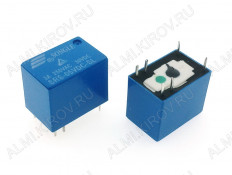 Реле SRS(4100) 5VDC-L-S-C Тип 03 5VDC 1C(SPDT) 1A Songle Relay 15.7*10.6*12.4mm