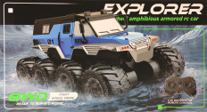 Машина ДЖИП АМФИБИЯ 8-ми колесный на радиоуправлении,арт. D838BLUE