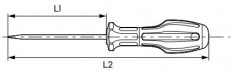 Отвертка Torx T10H, 80мм, S2, c отверстием, ДТ726010 Дело техники *10 отверстие; сталь S2; намагниченный наконечник