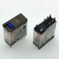 Реле 607-2CC-DM 24VDC Тип 10.2 24VDC 2C(DPDT) 10A Song Chuan 28.7*12.5*34.5mm;блокируемая кнопка проверки