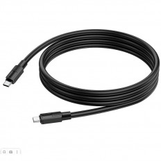 Кабель Type-C-Type-C, 1.0м, для зарядки и передачи данных, чёрный, (X84) HOCO 3.0A, ПВХ (PVC), ...