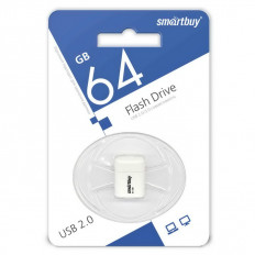 Карта Flash USB 64 Gb (Lara White) миниатюрная SMART BUY миниатюрная; USB 2.0