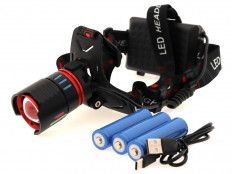 Фонарь налобный CT012-3Q PM10-TG (S1329) светодиодный
