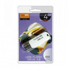 Карта Flash USB 4 Gb (650 White) FAISON с колпачком; USB 2.0