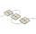 Светодиодный модуль 0.9W белый холодный SMD5050*4 MD54-12-B (000196)