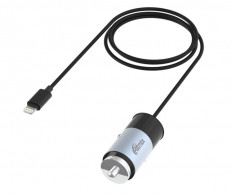 Автомобильное зарядное устройство с выходом 1*USB, 3.1A, черный, RM-5240AP Gunshell + Lightning