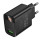 Сетевое зарядное устройство с выходом USB, 3.0А, черный, BA95A ilustre, QC3.0; дисплей,