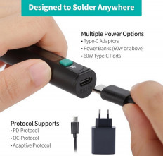 Паяльник с регулятором температуры YH-928D-IV with Charger (20VDC; 60W)